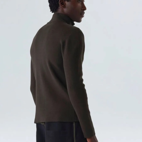 Osklen Men’s Olive Green Knit Sweater With Full Zipper Size Small New With Tags! - Picture 4 of 12